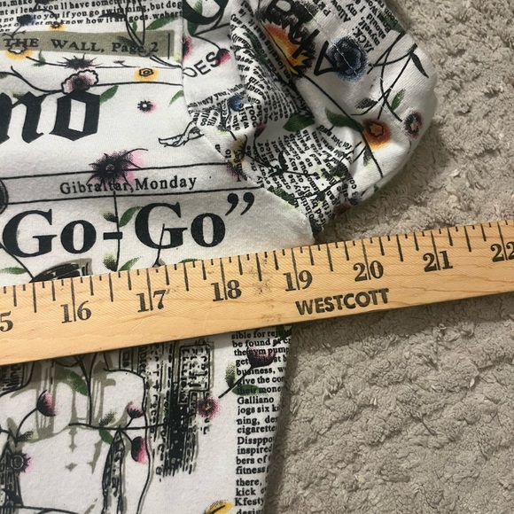 Rare John Galliano Underwear Newspaper Hoodie - Picture 5 of 9